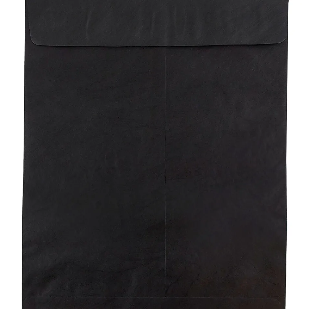 Outlet JAM Paper Tear-Proof Tyvek Open End Catalog Envelopes, 11.5" x 14.5", Black, 25/Pack (V021386)