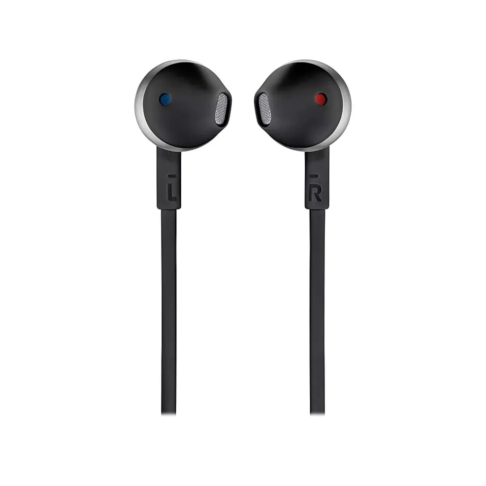 TUNE 205 Stereo Earbud Headphones, Black (T205BLKAM)<JBL Outlet