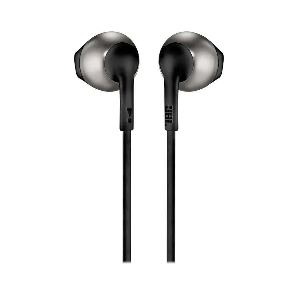 TUNE 205 Stereo Earbud Headphones, Black (T205BLKAM)<JBL Outlet