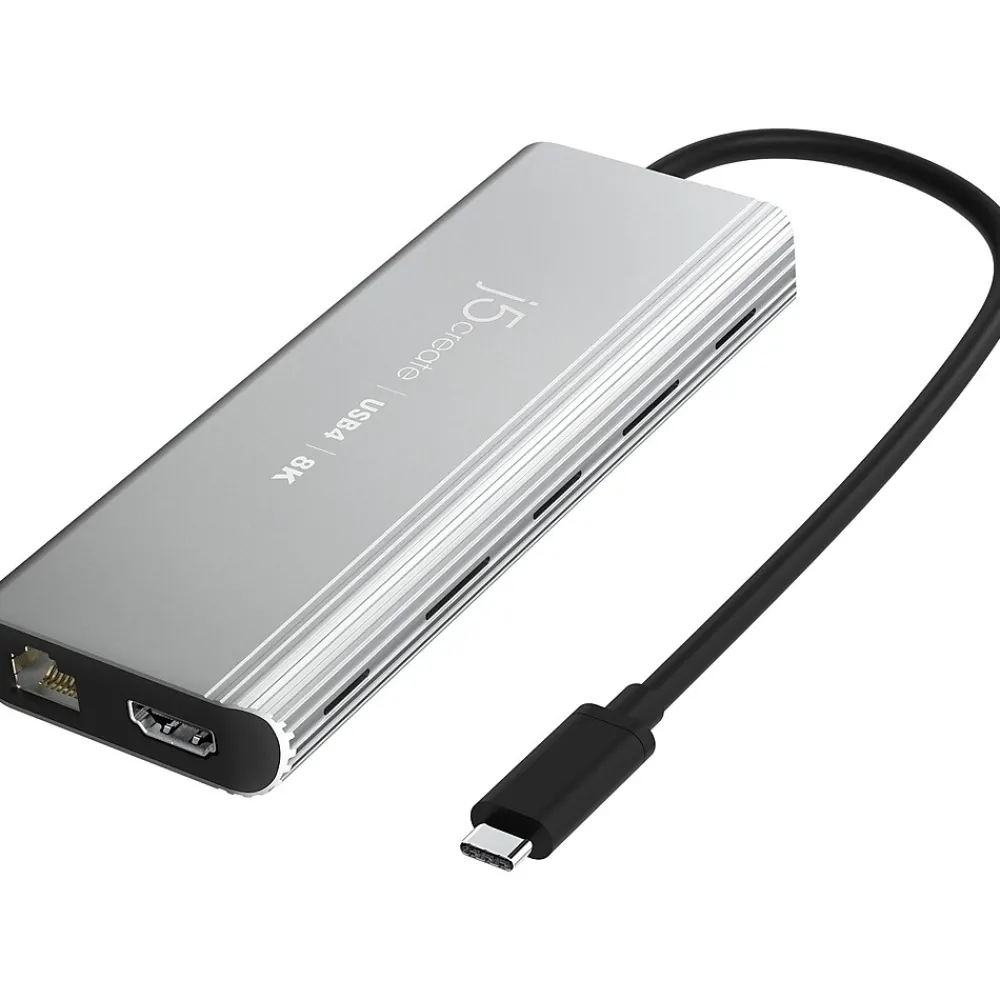 j5create 6-Port USB-C Hub, Space Gray (JCD403)