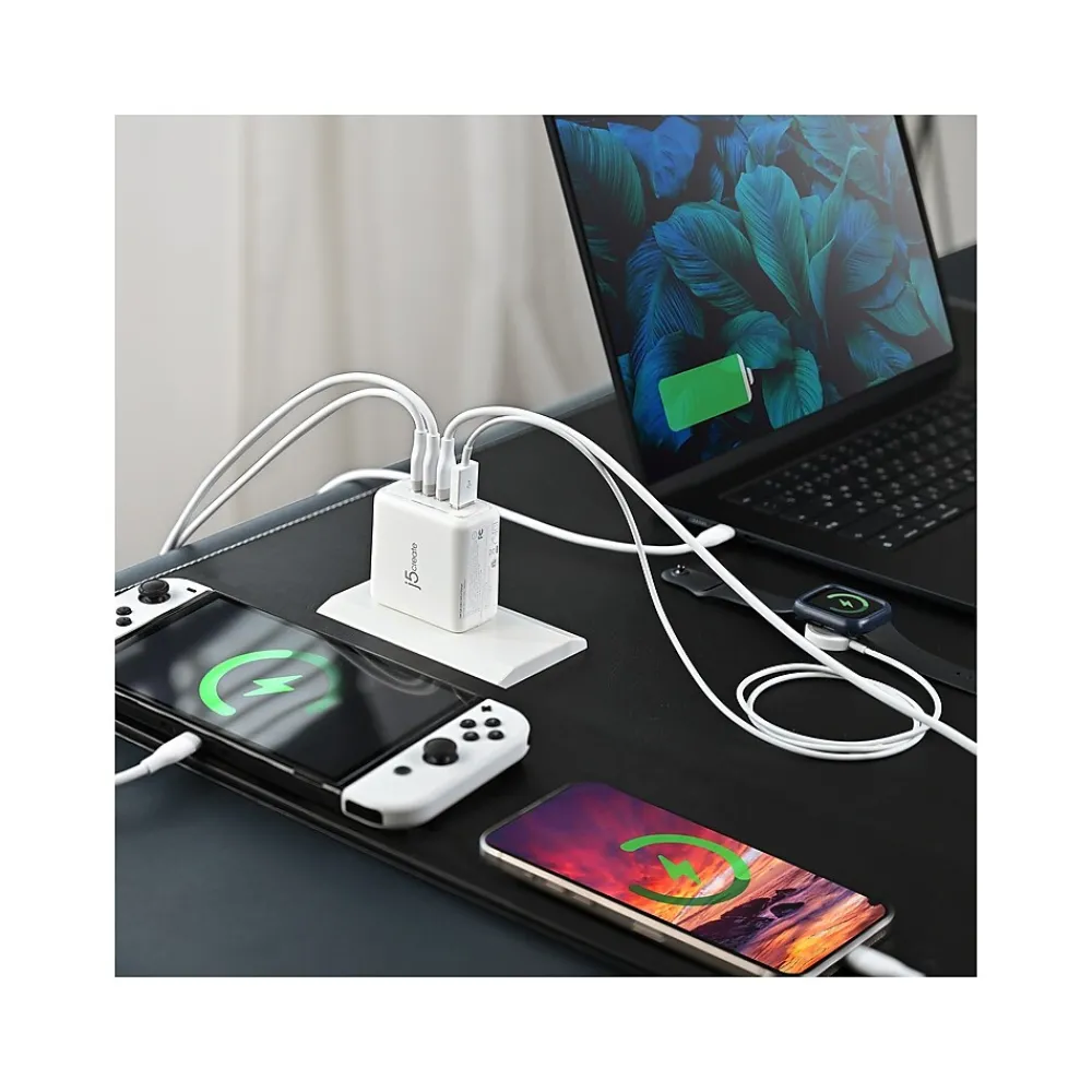 USB-C Wall Charger for Multiple Brands, Pure White (JUP4370V)<j5create New
