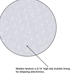 Online Jiffy Tuffgard Extreme® Bubble Lined Poly Mailers, 10 1/2" x 16", White, 50/Case (B923)