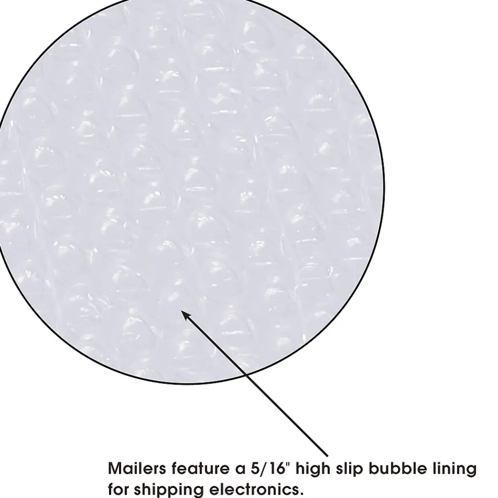 Outlet Jiffy Tuffgard Extreme® Bubble Lined Poly Mailers, 9 1/2" x 14 1/2", White, 50/Case (B922)