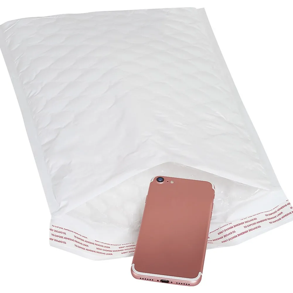 Outlet Jiffy Tuffgard Extreme® Bubble Lined Poly Mailers, 9 1/2" x 14 1/2", White, 50/Case (B922)