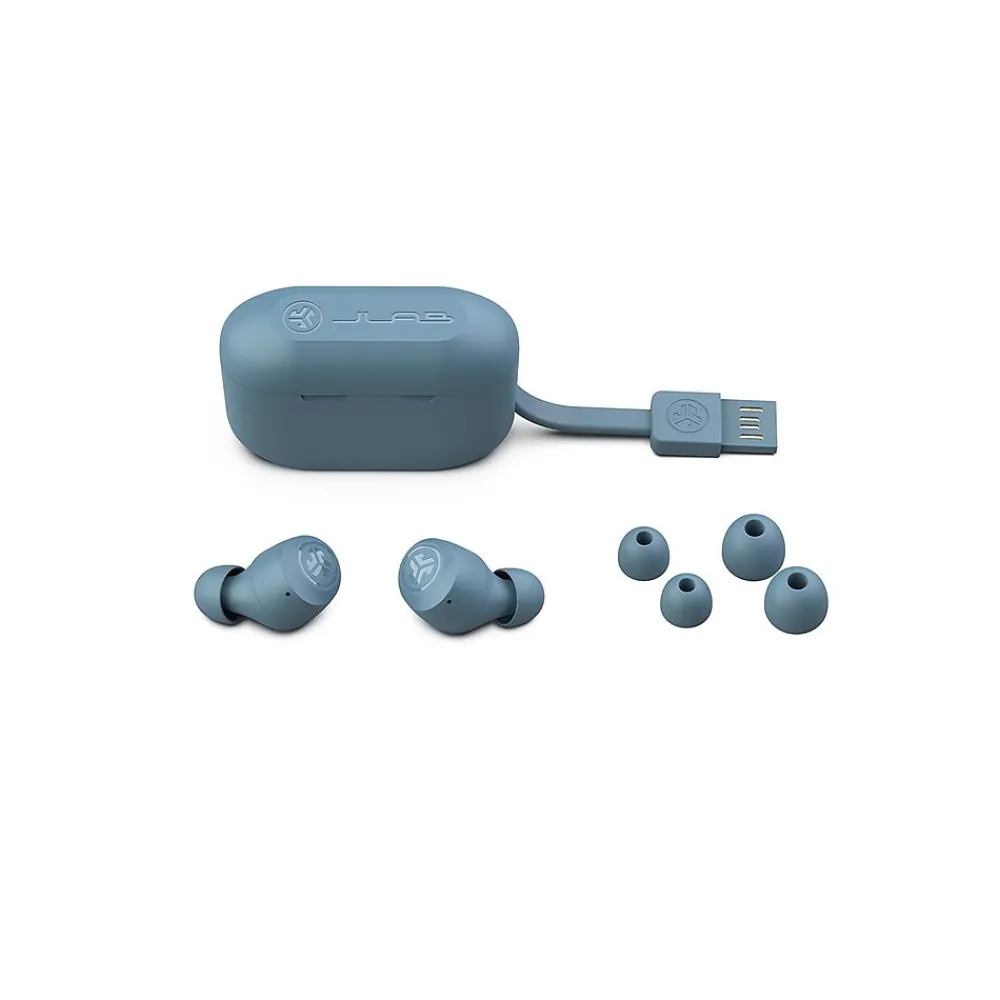 GO Air POP Wireless Earbuds Headphones, Bluetooth, Slate (EBGAIRPOPRSLT124)<JLab Discount