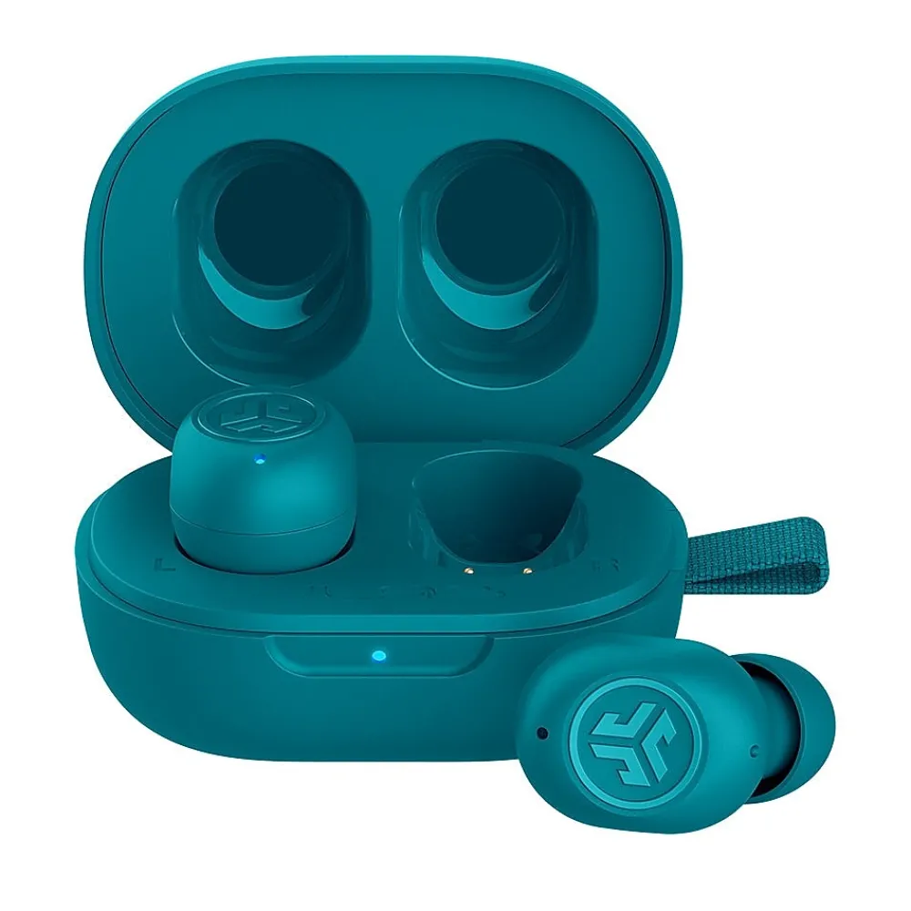 JBuds Mini Wireless Noise Canceling Earbuds, Bluetooth, Aqua (EBJBMINIRAQUA124)<JLab New
