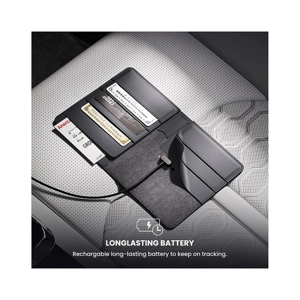 Loc8 RFID Faux Leather Passport Holder, Midnight Black (JTWMN)<JOURNEY