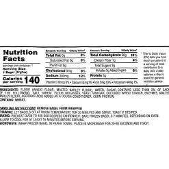 Just Bagel's Mini Plain Bagels, 2 oz., 60/Pack (74367200364)