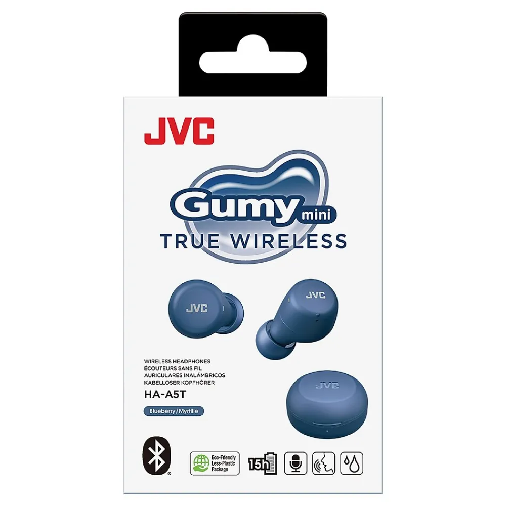 RIPTIDZ True Wireless Earbuds with Charging Case, Bluetooth, Navy (HAA9TA)<JVC Sale