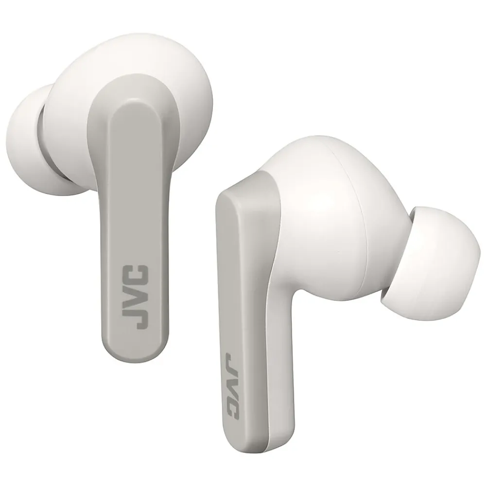 RIPTIDZ True Wireless Earbuds with Charging Case, Bluetooth, White (HAA9TW)<JVC Clearance