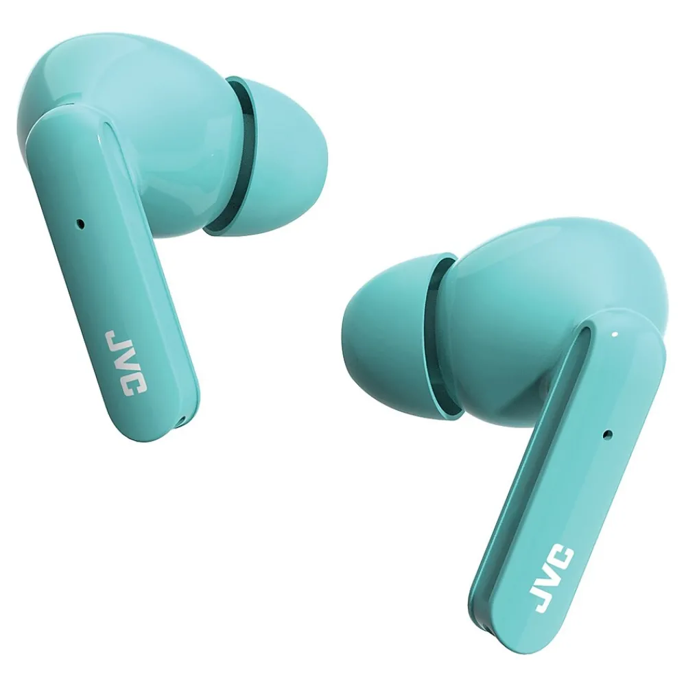 Ultra-Compact True Wireless Earbuds with Charging Case, Bluetooth, Green (HAD5TG)<JVC Clearance