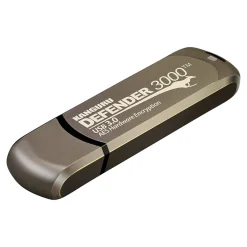 Sale Kanguru Defender 3000 128GB USB 3.2 Flash Drive, Brown (KDF3000-128G)