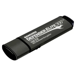 Outlet Kanguru Defender Elite300 64GB USB 3.2 Flash Drive, Black (KDFE300-64G)