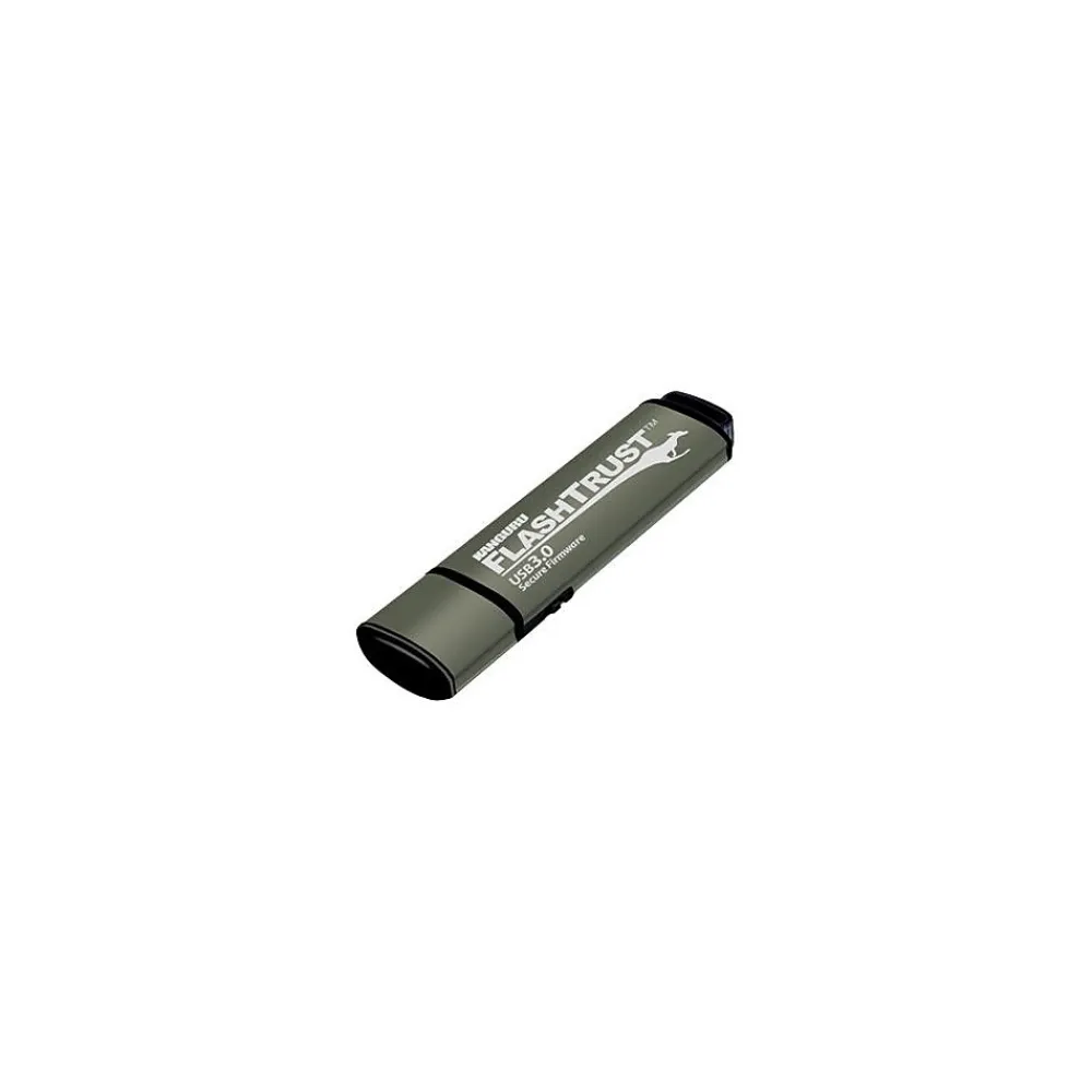 New Kanguru FlashTrust 128GB USB 3.2 Flash Drive, Black/Green (WP-KFT3-128G)