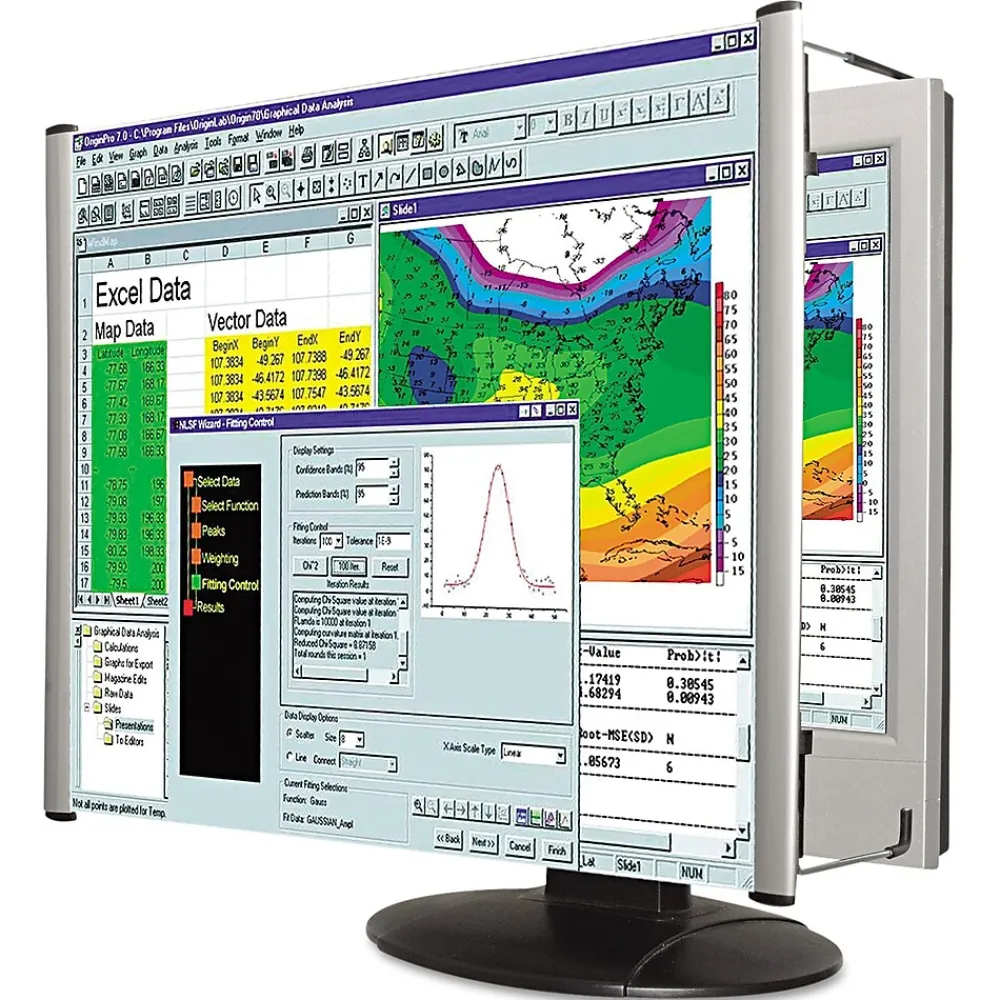 Lightweight, LCD Monitor Magnifier Filter, Fits 17" LCD Screen (KTKMAG17L)<Kantek Online