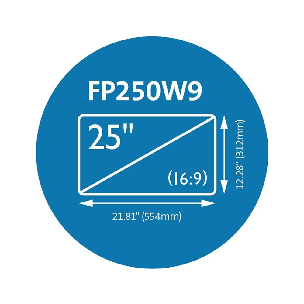 Anti-Glare Reversible Privacy Screen for 25" Widescreen Monitor, 16:9 (K52112WW)<Kensington Outlet