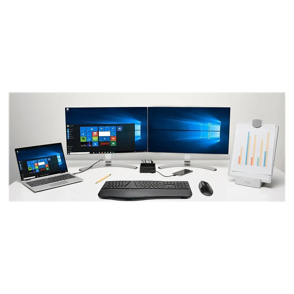 Sale Kensington Pro Fit Ergo Wireless Keyboard, Black (K75401US)