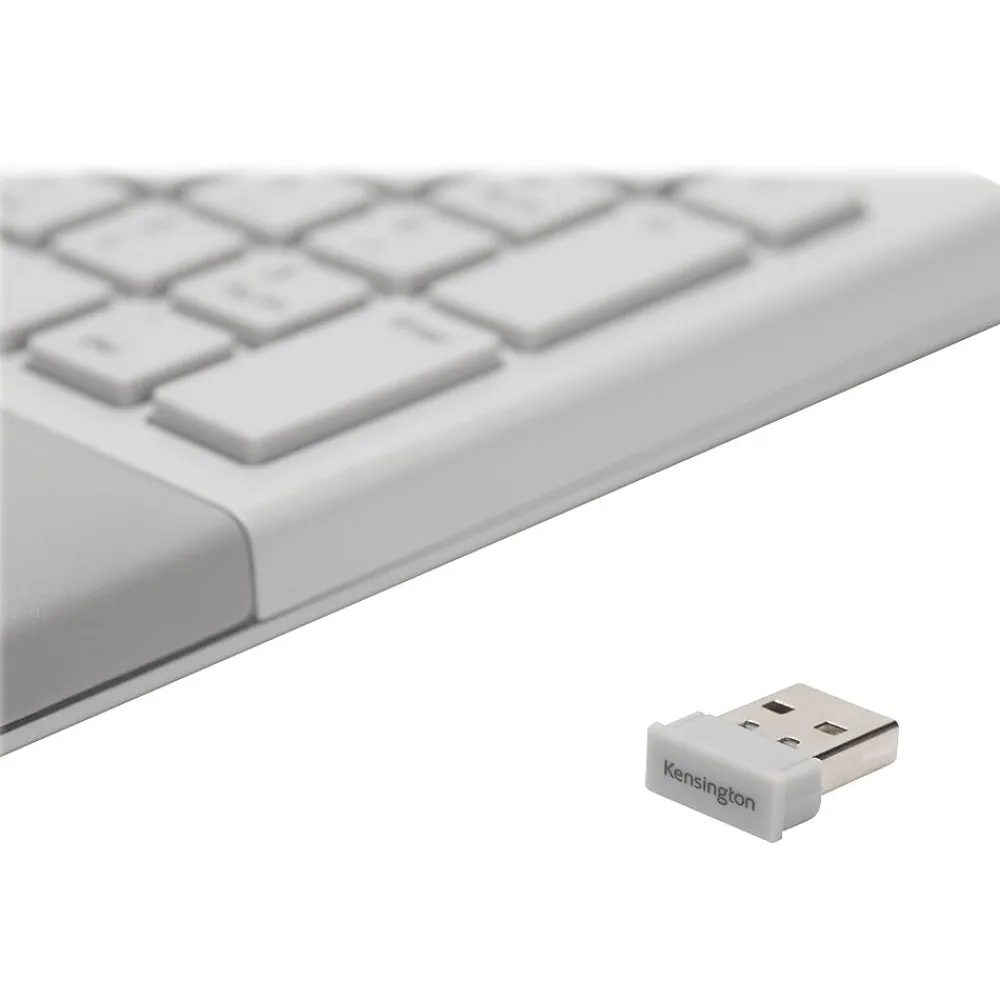 New Kensington Pro Fit K75407US Wireless Ergonomic Keyboard and Mouse Combo, Gray