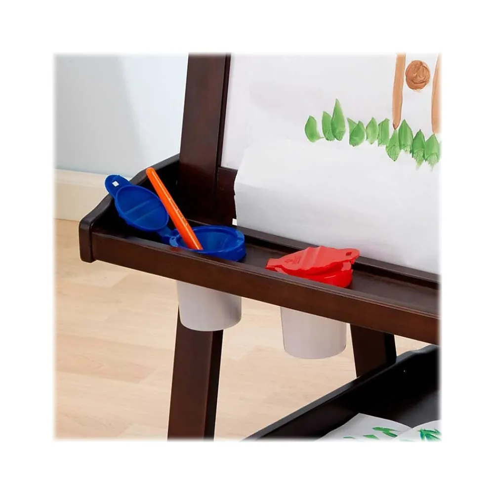 Dry Erase*KidKraft Deluxe Dry/Wet Erase Easel, 48", Espresso Laminated Wood (62019)