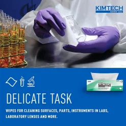 Science Kimwipes Delicate Task Virgin Fiber Cleaning Wipers, 14.7