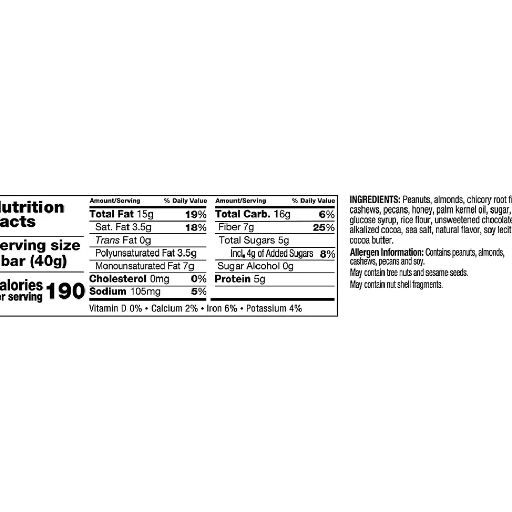 KIND Gluten Free Salted Caramel & Dark Chocolate Nut Bar, 12 Bars/Box (PHW26961)