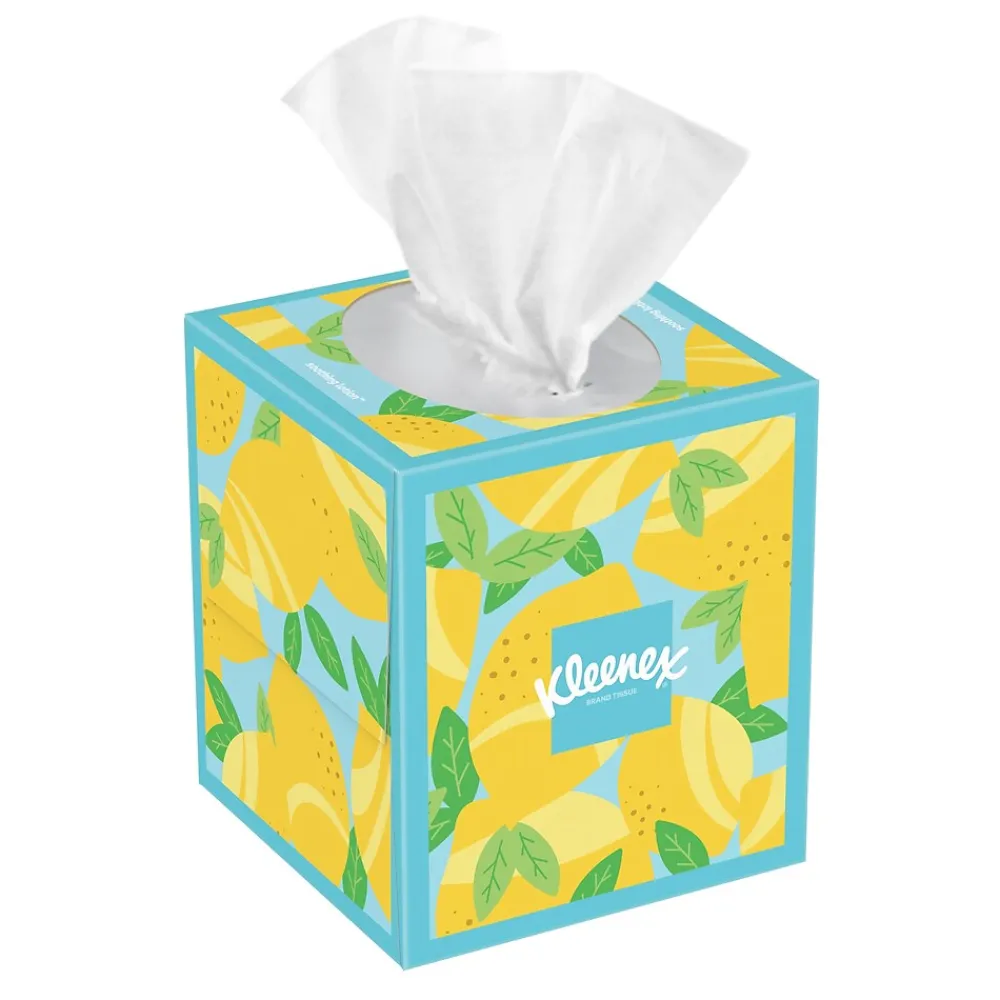 Boutique Lotion Facial Tissue, 3-Ply, 60 Sheets/Box, 27/Carton (54271)<Kleenex Best