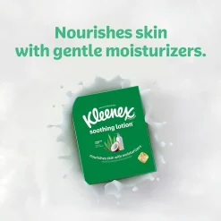 Lotion Facial Tissue, 3-ply, 120 Sheets/Box, 4 Boxes/Pack (50179)<Kleenex Online
