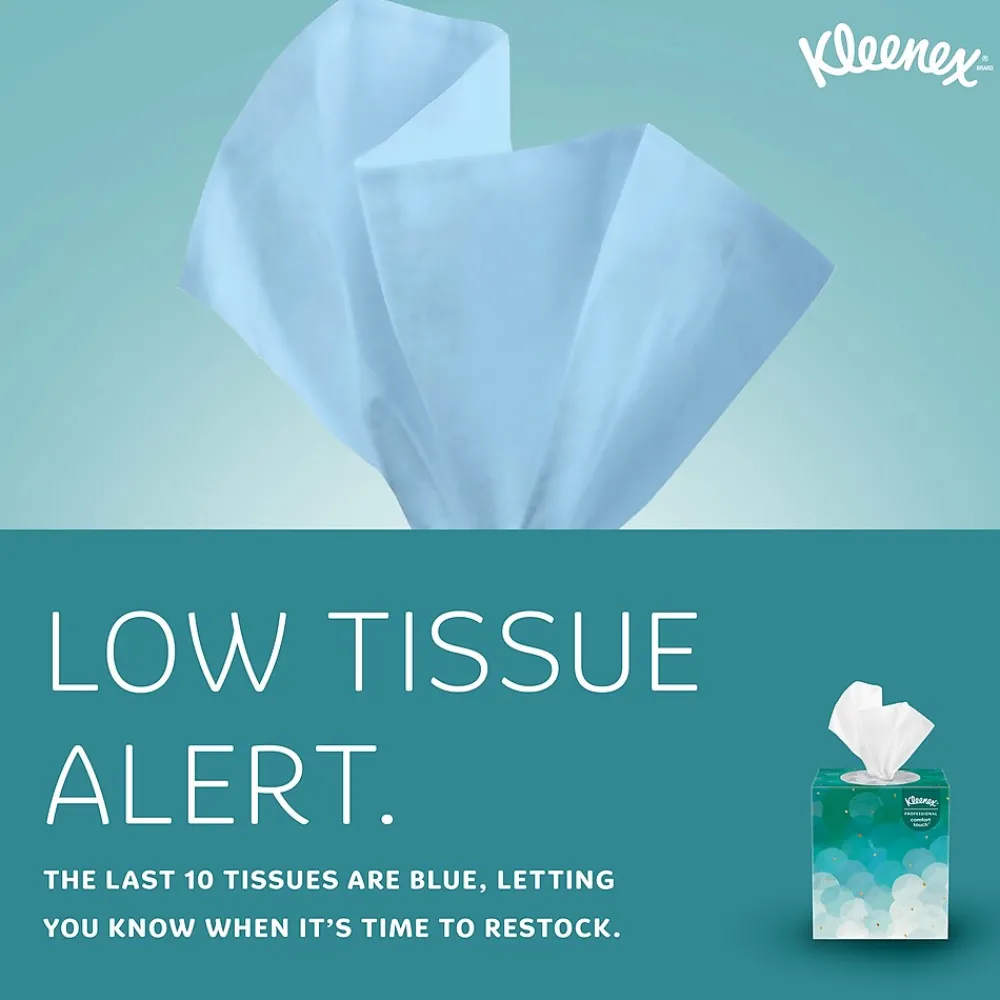 Professional Cube Facial Tissue, 2-ply, White, 90 Sheets/Box (21270)<Kleenex Discount