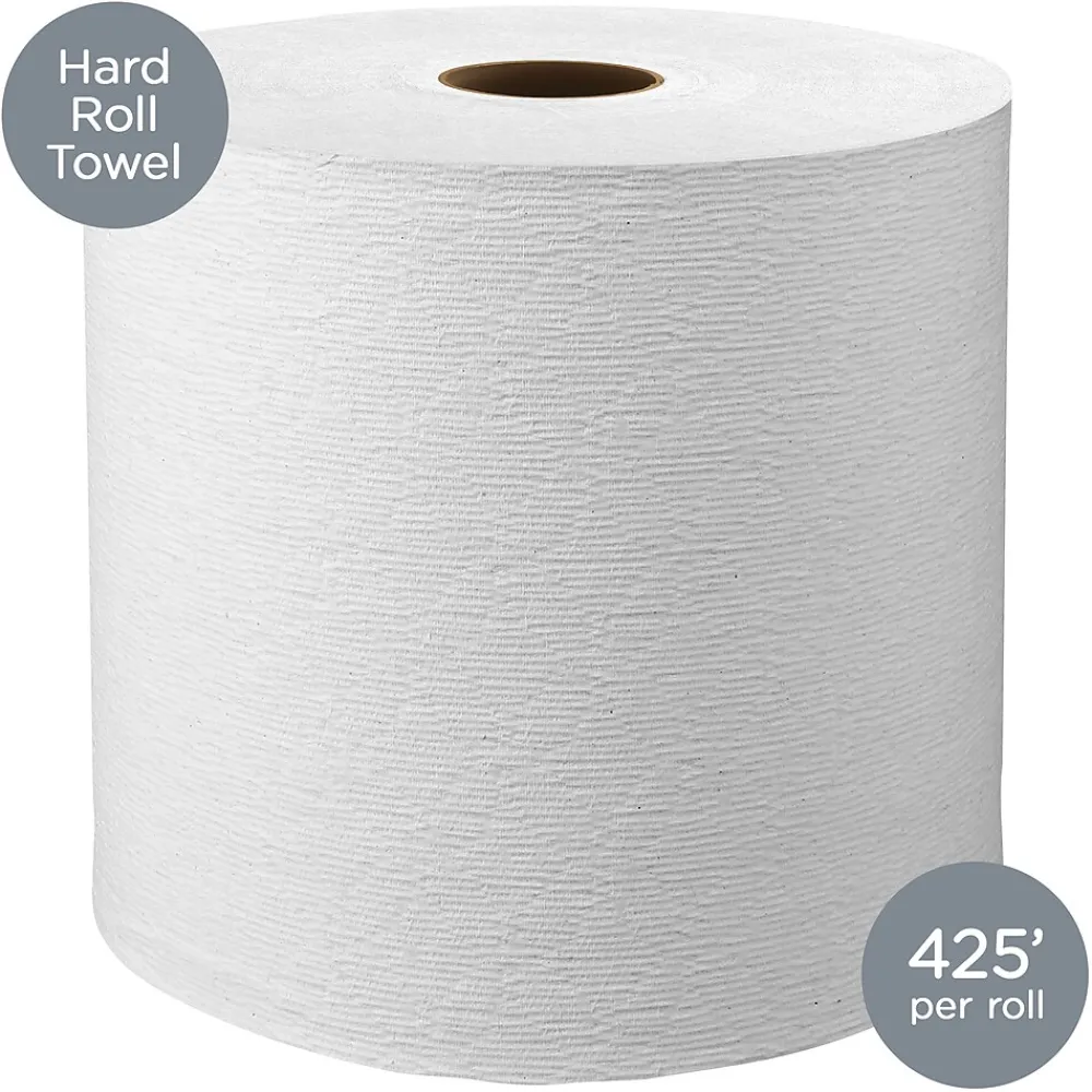 Kleenex Professional Recycled Hardwound Paper Towels, 1-ply, 425 ft./Roll, 12 Rolls/Carton (01080)