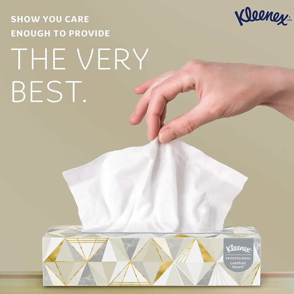Professional Standard Facial Tissue, 2-Ply, White, 125 Sheets/Box, 48 Boxes/Carton (21606)<Kleenex Discount