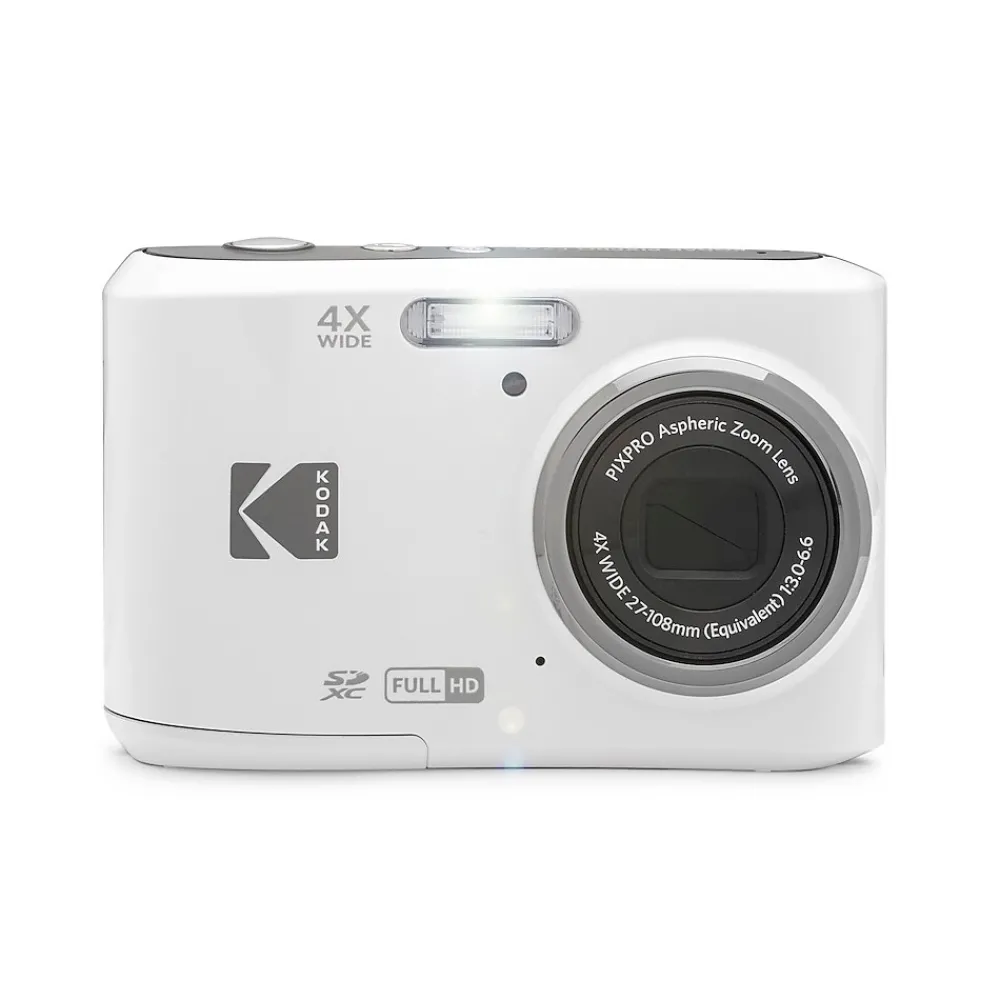 Kodak PIXPRO 16MP Point and Shoot Digital Camera, 4x Optical Zoom, White (FZ45-WH)