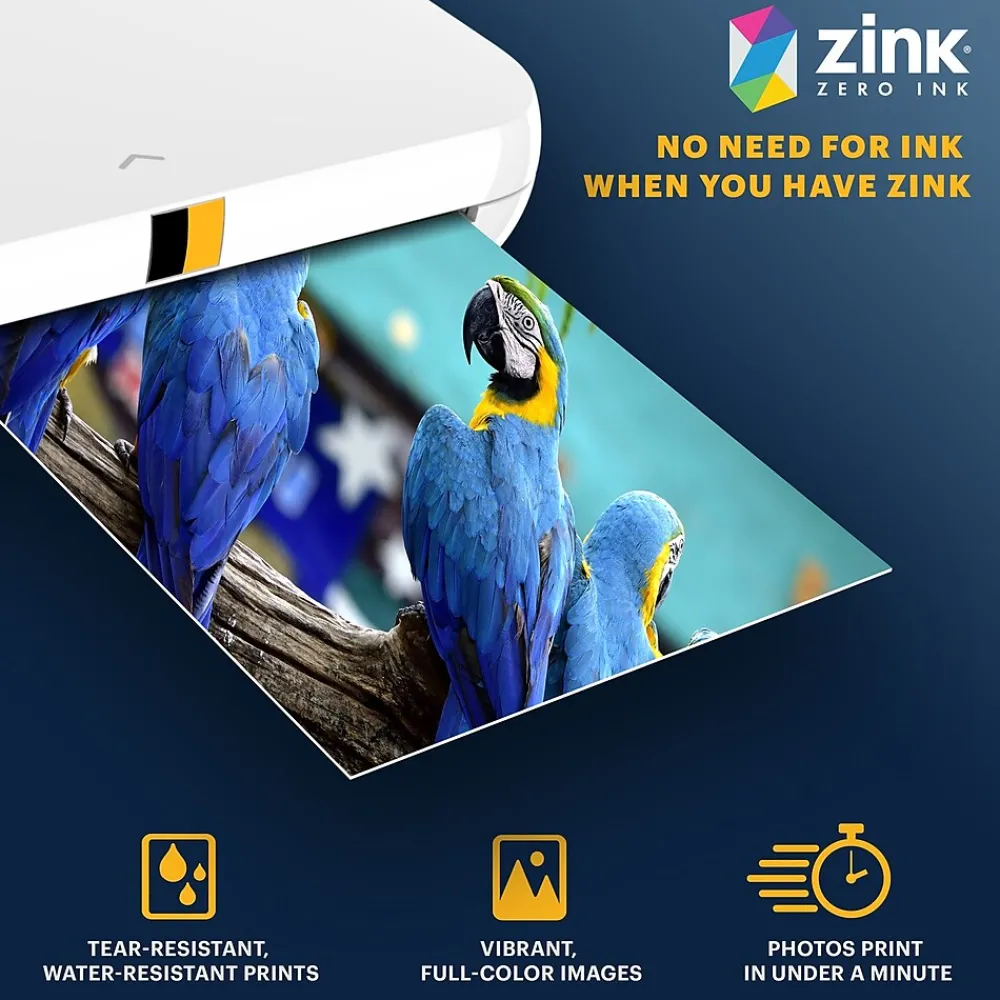 Photo Paper*Kodak Zink Premium Photo Paper, 2" x 3", 100 Sheets/Pack (RODZ2X3100)