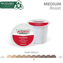 Krispy Kreme Classic Coffee Keurig® K-Cup® Pods, Medium Roast, 24/Box (06110)