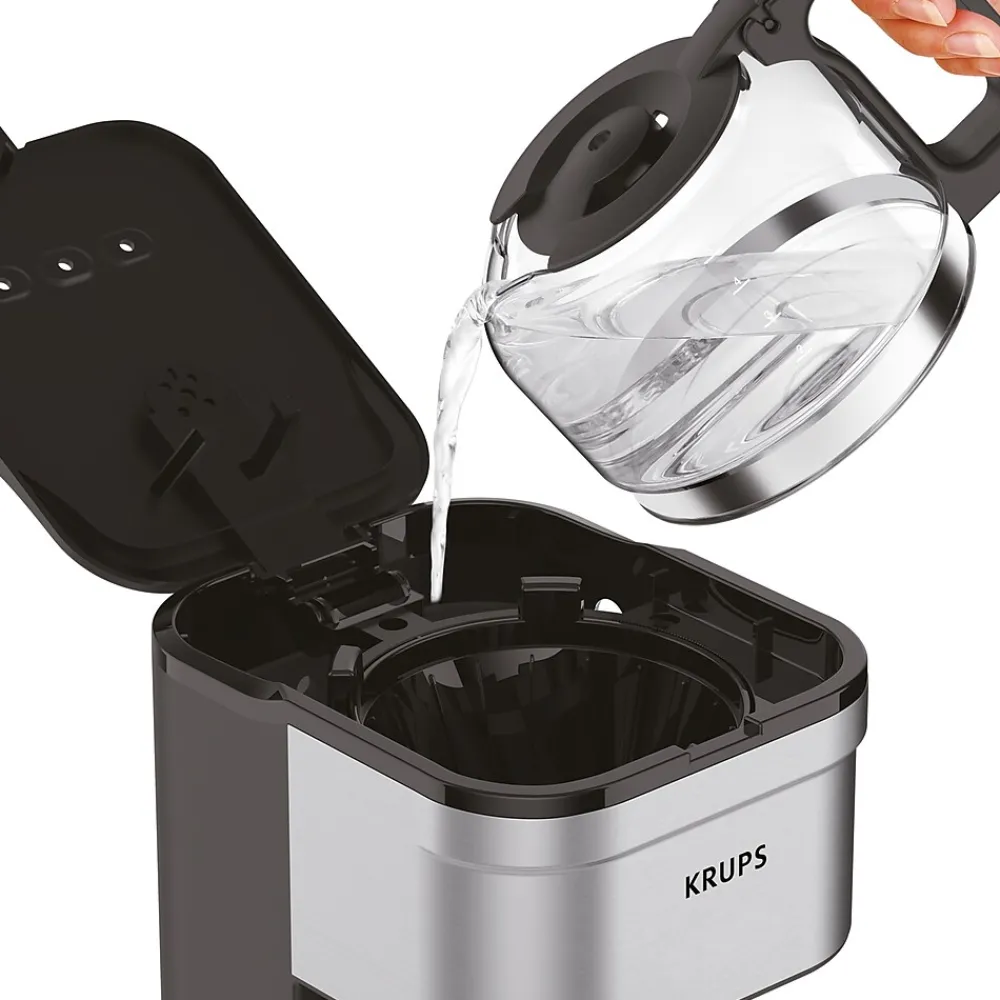 Krups Simply Brew 5-Cups Automatic Drip Coffee Maker, Stainless Steel (KM202855)