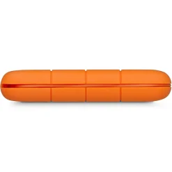 New LaCie Rugged Secure 2TB External Hard Drive Portable USB-C USB 3.0 Shock Resistant Encryption Mac PC, Orange (STFR2000403)
