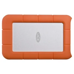Hot LaCie Rugged 2TB External Hard Drive Portable HDD USB-C USB 3.0 Drop Shock Resistant for Mac and PC, Orange (STFR2000800)
