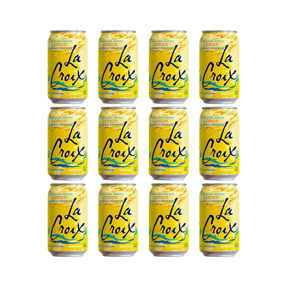 Lacroix Diet Lemon Soft Soda, 12 Oz., 12/Pack (WNT65433)
