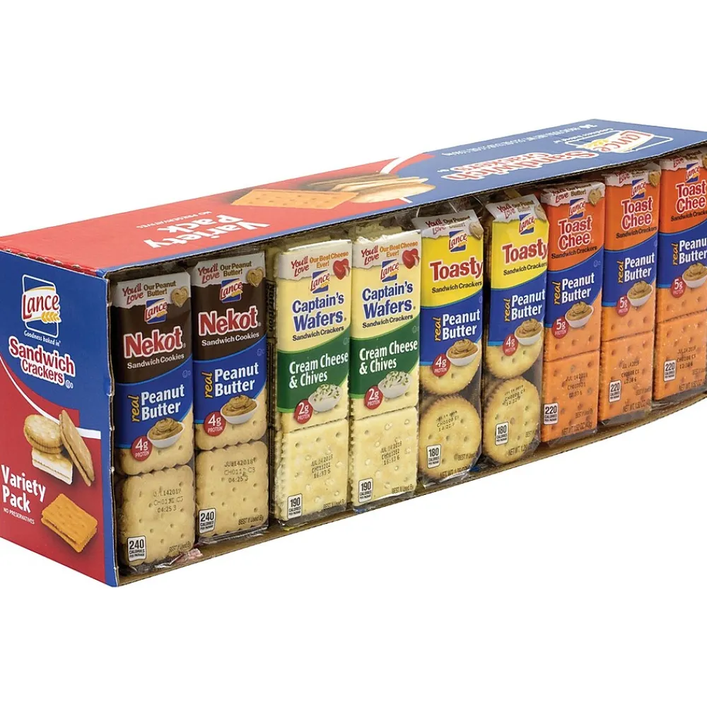 Lance Sandwich Crackers Variety Pack, 36 Count (220-00400)