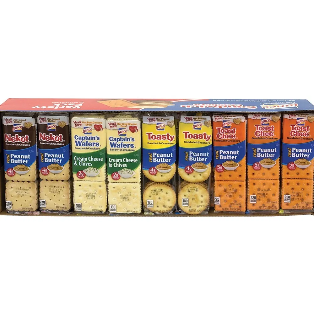 Lance Sandwich Crackers Variety Pack, 36 Count (220-00400)