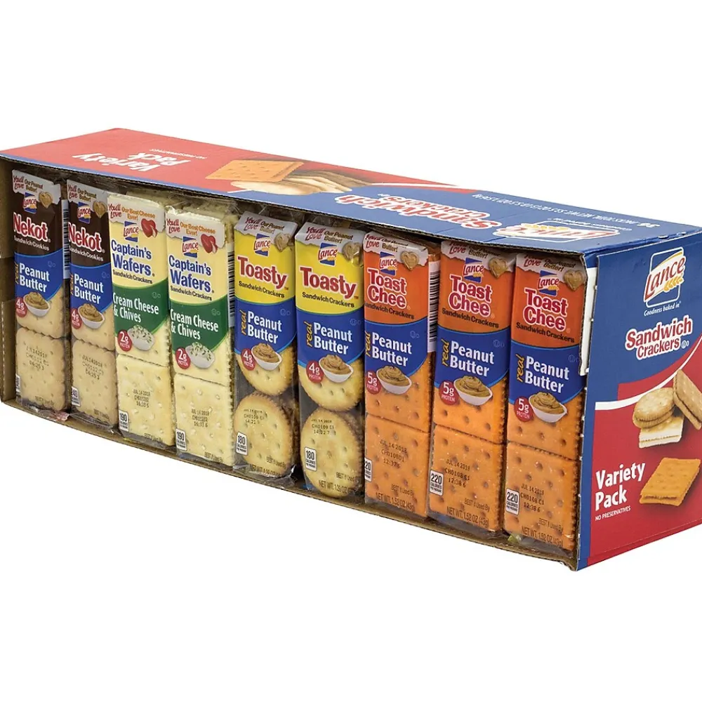 Lance Sandwich Crackers Variety Pack, 36 Count (220-00400)
