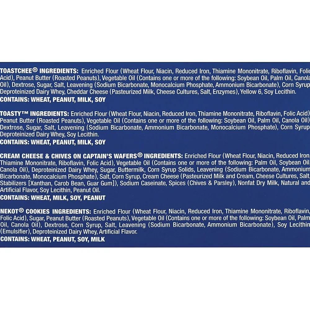 Lance Sandwich Crackers Variety Pack, 36 Count (220-00400)