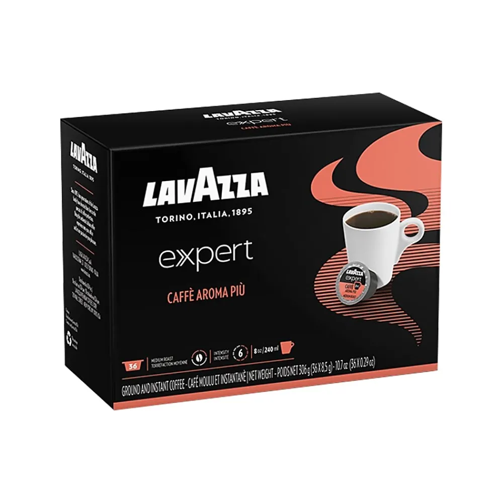 Lavazza Expert Caffe Aroma Piu Roasted Cereals Coffee Capsules, Medium Roast, 36/Box (1953001355)