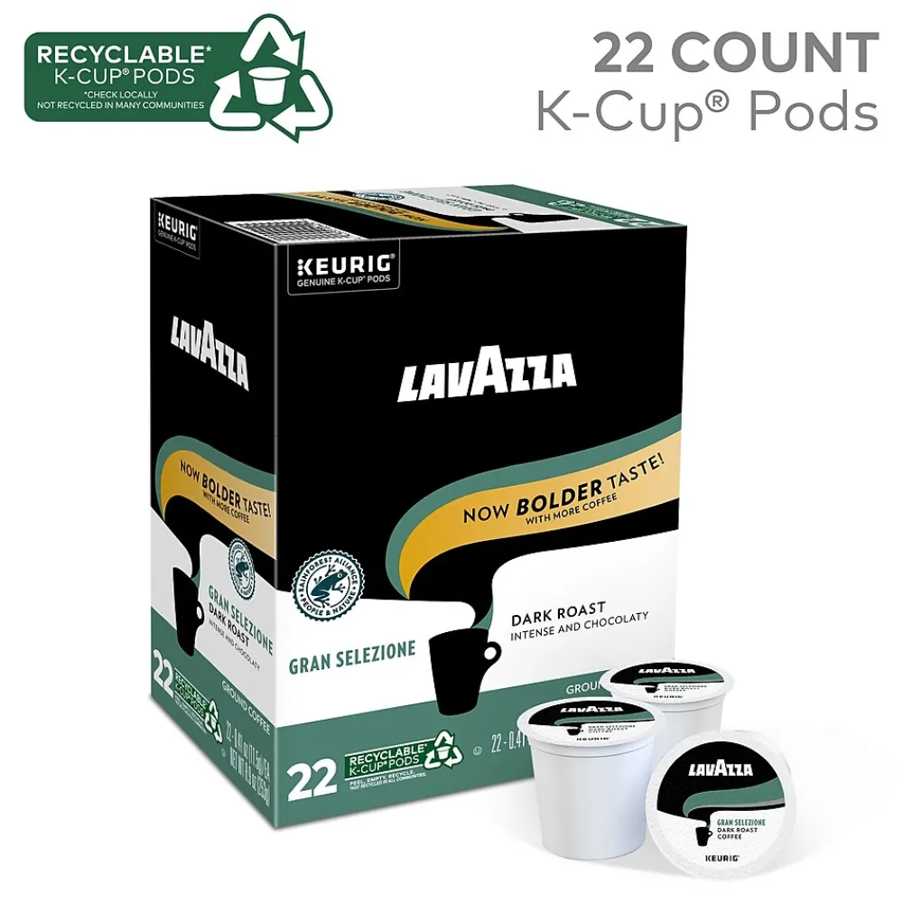Lavazza Gran Selezione Coffee Keurig® K-Cup® Pods, Dark Roast, 22/Box (6006)