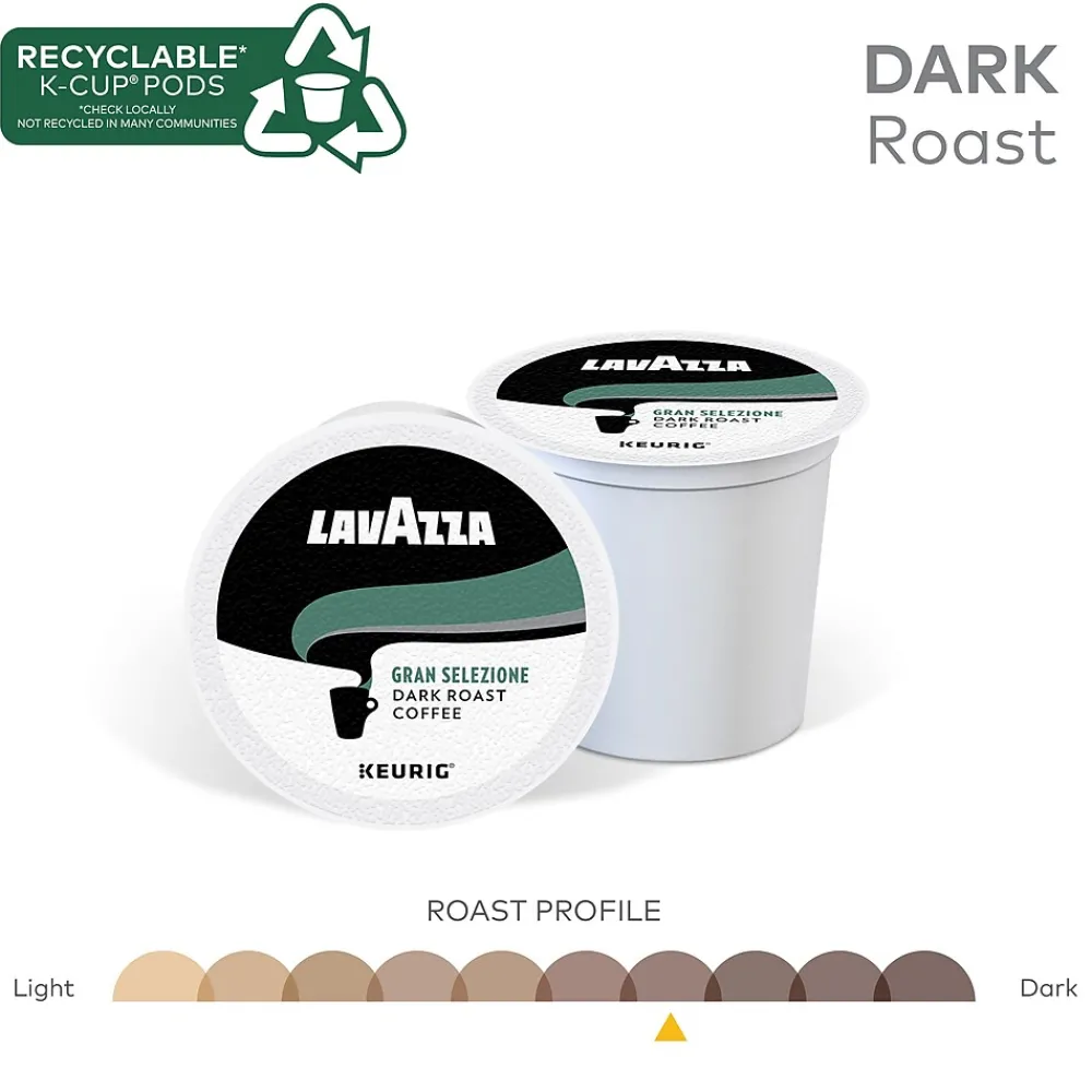 Lavazza Gran Selezione Coffee Keurig® K-Cup® Pods, Dark Roast, 22/Box (6006)
