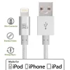 LAX Apple MFi Certified Lightning to USB Cable for Charge Sync 6ft, Silver<LAX Gadgets Clearance