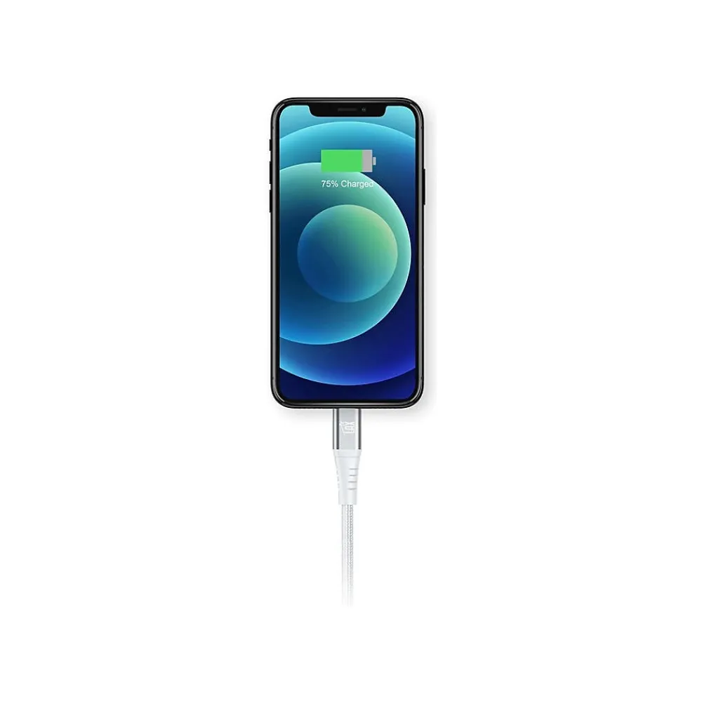 Lightning to USB-C Cable for iPhone/iPad/iPod touch, Silver (MFIUSBC3FT-SLV)<LAX Gadgets Best