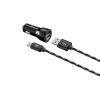 Type C 6ft Charger with Car Charger Black (USBCCAR6FT-BLK)<LAX Gadgets Best