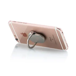 Universal Phone Ring Holder Stand Silver (RINGORBIT-SLV)<LAX Gadgets New