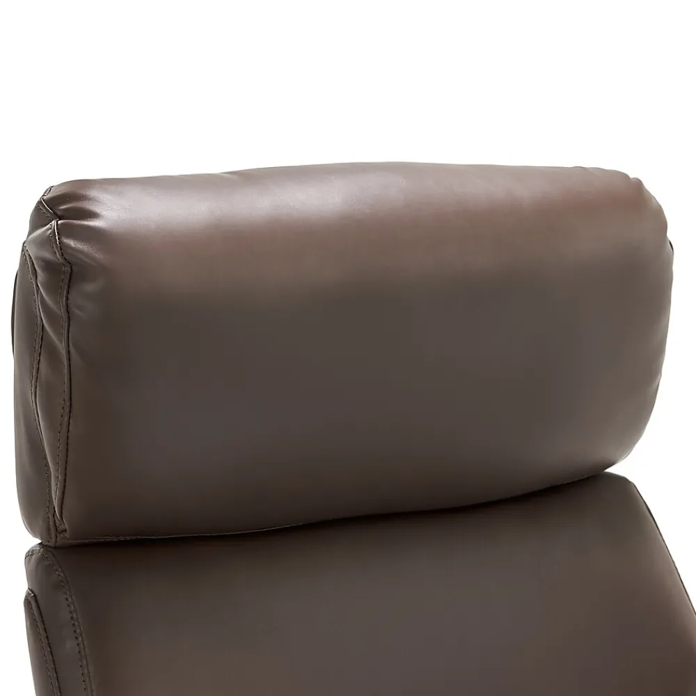 Office Chairs*La-Z-Boy Greyson Ergonomic Bonded Leather Swivel Executive Chair, Brown (CHR10086C)