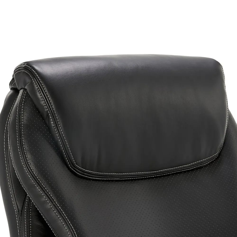 Office Chairs*La-Z-Boy Hyland Ergonomic Faux Leather Swivel Executive Chair, Black (CHR10044B)